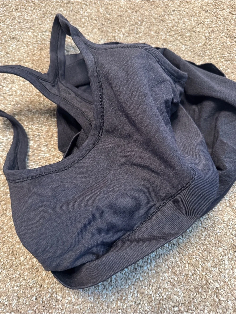 LuLulemon Women's Black Racerback Tank Top athletic gym workout stretch SZ 6